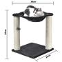 Cat Furniture Activity Center Play House Pet Cat Sisal Scratching Posts and Harmmock with Dangling Ball Toy for Small Kittens Cats Up to 11lbs