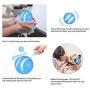 Mould King Wicked Toys Balls for Dogs andCats, 100% Automatic and Interactive Ball to Keep Your Dogs/Cats Company All Day, Your Pets Joy When Home Alone -NOT for Dog CHEWERS (Blue)
