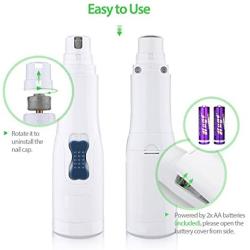 OMorc Pet Nail Grinder, Premium Electric Nail File Gentle Paws Grooming Trimmer Clipper for Dogs and Cats, Pets Grooming Kit with Low Noise