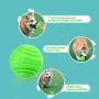 GAPZER Rubber Dog Toy Ball, Pets Floating and Bouncing Puppy Toy Balls for Chew, Exercise, Training (Orange&Green, 2 Packs)