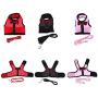 JETTINGBUY 3 Set Rabbit Harness Leash Adjustable Soft Breathable Mesh Small Pet Harness Running Walking Jogging Harness Leash for Small Animals (M)