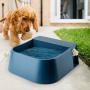 PETLESO Automatic Dog Waterer, Dog Automatic Water Bowl for Cats Dogs Birds Goats Outdoor, Blue 2L