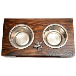 Jack Russell Terrier, a Dogs Bowl with a Relief from ArtDog