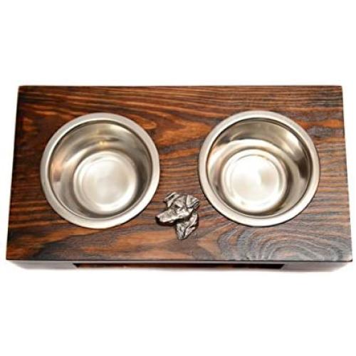 Jack Russell Terrier, a Dogs Bowl with a Relief from ArtDog