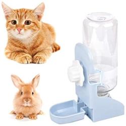 YChoice365 Automatic Rabbit Feeders, 500ml Rabbit Cage Feeder, Pet Hanging Water Dispenser Cage Water Feeder Removable Food Water Bottle, Hanging on Cage for Hamster Rabbit Little Cat Dogs