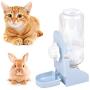 YChoice365 Automatic Rabbit Feeders, 500ml Rabbit Cage Feeder, Pet Hanging Water Dispenser Cage Water Feeder Removable Food Water Bottle, Hanging on Cage for Hamster Rabbit Little Cat Dogs