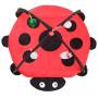 FairOnly Convenient Life Beetle Shape Print Pet Tent Toy with Balls for Cat Climing Playing