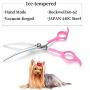 Moontay 6.5inch Curved Dogs Grooming Scissors Professional Dog Grooming Scissor for Dogs, Cats and Pets Scissors Curved Shears 440C Japanese Stainless Steel Blade