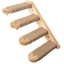 Purelemon Pet Wood Cat Climber Floating Cat Wall-Mounted Cat Play Furniture Cat Steps Cat Scratching Post Pet Stair Steps Cat Climbing Shelf Cat Stair Ladder - Solid Wood with Sisal Rope