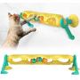 VARWANEO Catnip Toys,cat Toy,Multifunctional Turntable, Bump pad, Built-in Luminous Ball, high-Content Catnip Ball, Develop Intelligence with Fun