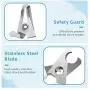 AriTan Dog Nail Clippers and Trimmer with Safety Guard and Nail Grind File, Professional Stainless Large Dog Cat Rabbit Bird Nail Scissor, Pet Grooming Nail Care Tool at Home