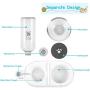 URPOWER Cat Bowls Small Dog Bowls 2 in 1 Water Food Bowl Non Slip Anti Spill Stable Design Separation Double Bowls with 17oz Automatic Water Dispenser Pet Food Water Dish for Cats Small Dogs and Pets