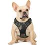 rabbitgoo Dog Harness No Pull for Large Dogs with 2 Leash Clips & Handle - Reflective Pet Soft Vest - Adjustable Easy Control Dog Training Vest - Breathable Oxford Padded for Comfort (Military Style)