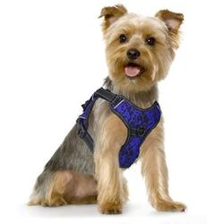 MUMUPET Dog Harness No Pull Pet Harness Adjustable Service Dog Vest for All Dogs Easy Control, 3M Reflective Oxford Material Vest Two Metal Tabs Behind The Chest Rings No More Tugging or Choking