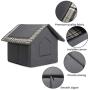 Hollypet Cozy Pet Bed Warm Cave Nest Sleeping Bed Puppy House for Cats and Small Dogs, Gray