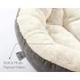 Loves cabin Round Donut Cat and Dog Cushion Bed, 20in Pet Bed For Cats or Small Dogs, Anti-Slip & Water-Resistant Bottom, Super Soft Durable Fabric Pet Supplies, Machine Washable Luxury Cat & Dog Bed