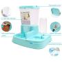 ASENVER 2-in-1 Pet Automatic Feeder Dog Food Water Dispensers with Large Capacity Food Container Gravity Water Bottle