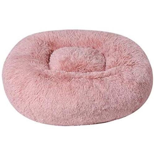 BinetGo Dog Bed Cat Bed Cushion Bed Faux Fur Donut Cuddler for Dog Cat Joint-Relief and Improved Sleep – Machine Washable, Waterproof Bottom