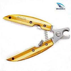 DeluxeZilla Bamboo Pet Animal Nail Clippers for Dogs and Cats, Trimmers & Blades, Easy to Use, Enviromentally Friendly, Durable