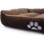 Petper Pet Self-Warming Bed, Dog Sofa Bed Paw Print