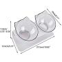 JUILE YUAN Cat Raised Stand Double Transparent Plastic Bowl,Pet Feeding Bowl | Pet Food Water Feeder Bowl for Cats and Dogs ，Cute Cat Face Elevated Double Bowl 15 Degree Tilted Design Neck Guard