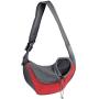 YouJia Pet Dog Sling Carrier, Breathable Mesh Travelling Pet Hands-Free Sling Bag Adjustable Padded Strap Front Pouch Single Shoulder Bag for Dogs Cats