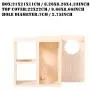 Hamster Pine Wood Chamber Hideout, Multi-Chamber Hamster House Maze - Small Pets House Habitats Decor for Hamster Mice Gerbils Mouse