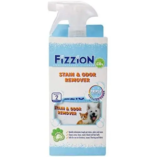Fizzion Pet Stain & Odor Remover 23oz Empty Spray Bottle with 2 Refills (Makes 46oz)