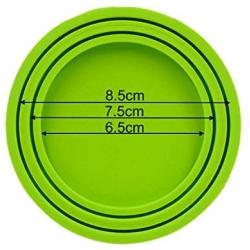 Alovexiong 3 Pack Silicone Pet Can Lids Food Can Cover Pet Can Covers Pet Can Tops Fit 3 Standard Sizes Replacement for Pet Cat/Dog Food Storage Cover (Random Color)