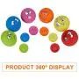 Pet Dog Toy Squeaky Balls Chewing Latex Rubber Soft Fetch Play Toys with Funny Face for Puppy Small Dog (6PCS) Pet Dog Toy Squeaky Balls Chewing Latex Rubber Soft Fetch Play Toys with Funny Face for Puppy Small Dog (6PCS)
