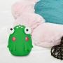 Squeaky Pet Dogs Toy with Cute Face Interactive Fetch Play Chewing Sound Squeak Rubber Latex Toy for Puppy Small Dogs 4Pcs