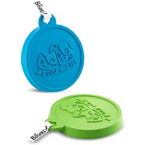 BOSHEL Cat Food Lid – 2 Pack - Silicone Dog Food Can Lids - Dog Food Cover and Cat Food Cover - Dog Food Lid Fits 3 Pet Food Can Sizes – Pet Food Can Covers, Use for Dog Food Top and Cat Food Lids