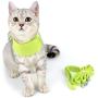 SMALLLEE_Lucky_Store CWYP00127 Ultra Suede Small Dog Cat Harness Leash Dots Bow