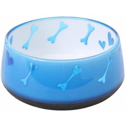 Dogit Dog Food and Water Bowl, BPA-Free Dog Dish, Non-Skid Dog Bowl, Blue, 90411