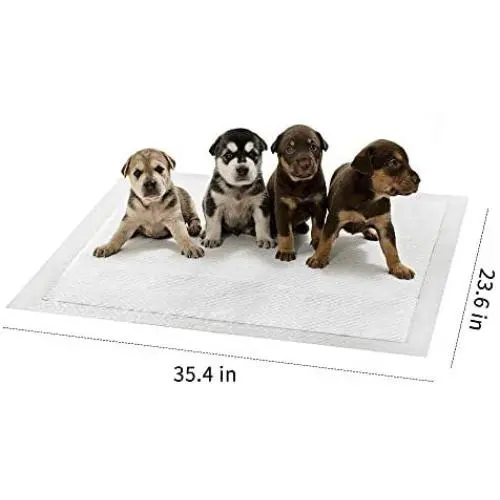 HQ4us Dog Pee Pads , Thick / Ultra Absorbent Puppy Dog Training Pads, Large Size 36”×24”,Odor Eliminating Gel, Deodorizing Factors, with Pet Inducer (35 Count) HQ4us Dog Pee Pads , Thick / Ultra Absorbent Puppy Dog Training Pads, Large Size 36”×24”,Odor Eliminating Gel, Deodorizing Factors, with Pet Inducer (35 Count)