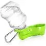 Flexzion Dog Water Bottle with Foldable Bowl Holder Drink Cup Tray Stand Attachment for Walking, Travel Drinking Dispenser Hanging Buckle Accessory for Pets, Dogs, Cats, Small Animals Flexzion Dog Water Bottle with Foldable Bowl Holder Drink Cup Tray Stand Attachment for Walking, Travel Drinking Dispenser Hanging Buckle Accessory for Pets, Dogs, Cats, Small Animals