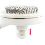 HUTLON Dog Brush Cat Brush No Pull Dog Grooming Brushes Dog Hair Brush，Poodle Comb Self Cleaning Slicker Brush Pet Brush Long or Short Hair Skin-Friendly Rabbit Comb Metal Comb