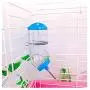 NACOCO Dog Hamster Drinking Fountain Cat Bottle No Dripping Bunny Water Feeding Hang Cage Pet Automatic Water Feeder for Small Animals Rabbit (S,Blue)