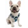 Tuff Hound Dog Harness, Easy On Off Pet Vest Collar,360° Tangle Free Thick Non-Slip Nylon Dog Leash with Night Reflective，Easy Control for Small Medium Large Dogs for Walking Running Hiking Camping
