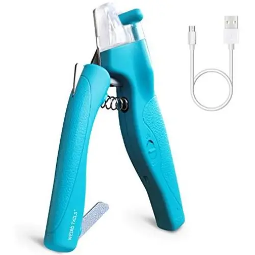 weird tails Dog Nail Clippers Upgraded, Pet Trimmer with LED Light to Avoid Over Cutting, Free Nail File, Razor Sharp Blade & Lock Switch, Professional Grooming Tools with Sturdy Non Slip Handles weird tails Dog Nail Clippers Upgraded, Pet Trimmer with LED Light to Avoid Over Cutting, Free Nail File, Razor Sharp Blade & Lock Switch, Professional Grooming Tools with Sturdy Non Slip Handles