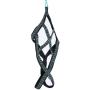 Weight Pulling Sledding Dog Harness X-Back Style Black Medium, 19.5'' Neck Circumference