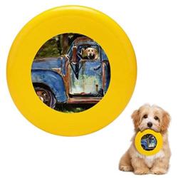 Pet Frisbee Flying Disc Dog Toy - Multifunction Farmhand Molly Poole