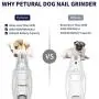 Petural Dog Nail Grinder, Upgrade 2-Speed Pet Nail Trimmer Painless Paws Grooming,Electric Rechargeable Nail Grinder Trimming Tool Smoothing for Small Medium Large Dogs & Cats (White) Petural Dog Nail Grinder, Upgrade 2-Speed Pet Nail Trimmer Painless Paws Grooming,Electric Rechargeable Nail Grinder Trimming Tool Smoothing for Small Medium Large Dogs & Cats (White)