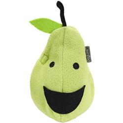 ZARYIEEO Dog Squeaky Chew Toy, 2-in-1 Pear with Cherry Ball Interactive Squeaker Toy for Chewers, Durable Stuffed Plush Fruit Shaped Squeak Ball for Small Medium Large Dogs, IQ Snuffling Toy for Pet