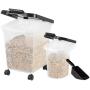 IRIS Airtight Food Storage Combo with Scoops