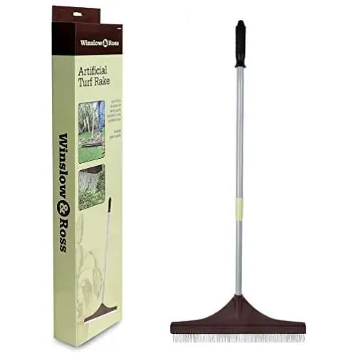 Winslow&Ross Artificial Turf Rake Grass Broom Hand Rake with Steel Telescopic Handle for Artificial Grass Pet Hair Remove Winslow&Ross Artificial Turf Rake Grass Broom Hand Rake with Steel Telescopic Handle for Artificial Grass Pet Hair Remove