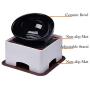 JOHOBA Elevated Dog Feeder for Bulldog & Flat-Faced Dogs,Tilted Bowl Effectively Avoids Flatulence & Indigestion,Double Non-Slip Mats 2 Cups