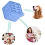 Jubyuan Lick Mat for Dogs，Dog Slow Dispensing Treater ，Dog Peanut Butter Lick Pad with Super Suction to Wall,Pet Lick Mat for Pet Bathing, Grooming, and Dog Training，Blue