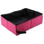 Sheens Cat Collapsible Litter Box Foldable Waterproof Fabric Wave Point Printing Pet Cat Litter Pan for Travel Outdoor Trip Camping Home Use 40 x 30 x 13cm