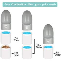 Dog Water Bottle for Walking, Durable Double Layer Animal Travel Drinking Water Bottle Bowl Dispenser and Food Container,Portable Water Bottle for Pet